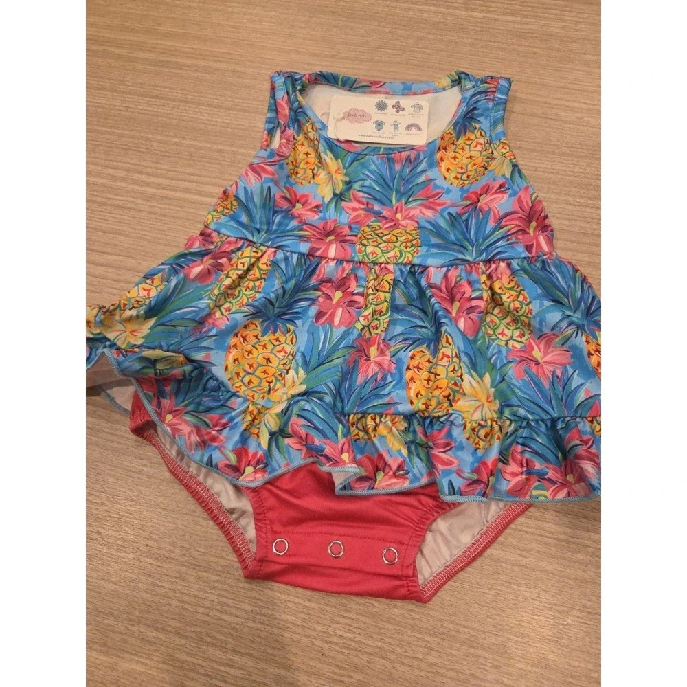 Pete & Lucy Pretty Pineapples Infant Romper Size 0-3m